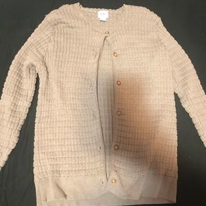 KIPP waffle knit cardigan size 20 kids or M adult.